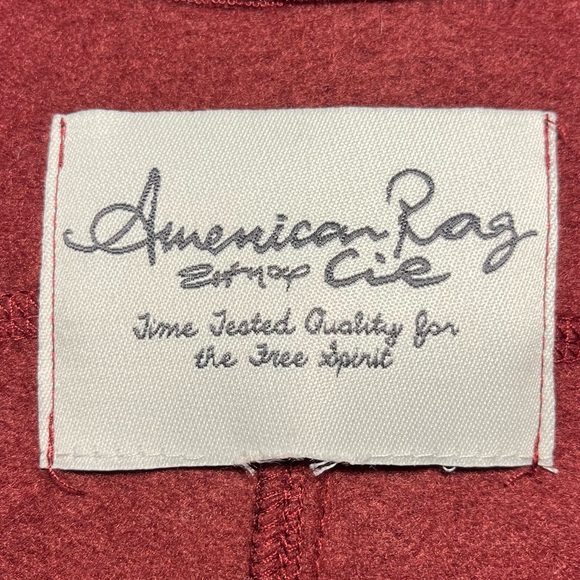 American Rag Burgundy Button Up Jacket - Picture 5 of 5